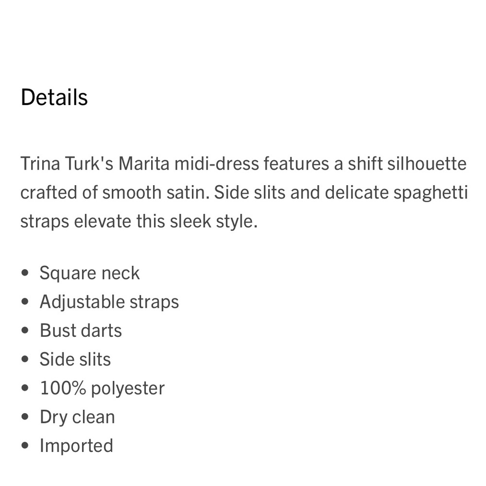 Trina Turk Marita Majorelle Blue Satin Midi Dress Sz 16 - Picture 4 of 9